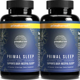 Primal Harvest Sleep frasco delantero mostrando etiqueta clara y beneficio relajación