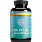 Primal Harvest frasco frontal mostrando etiqueta clara y beneficios