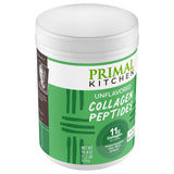 Primal Kitchen envase junto a una mano para mostrar tamaño y porciones