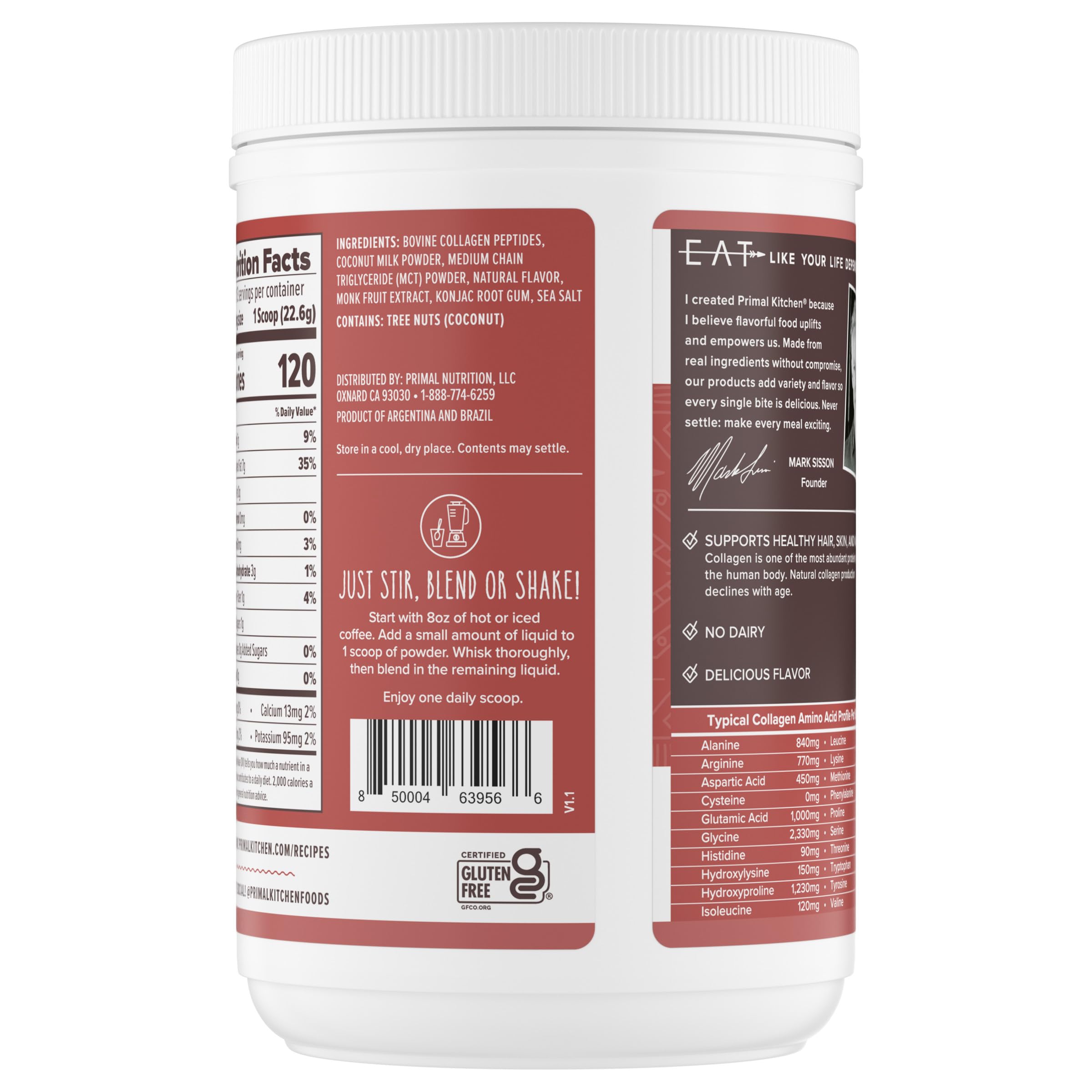 Primal Kitchen mezclado en batido aportando proteína y cremosidad