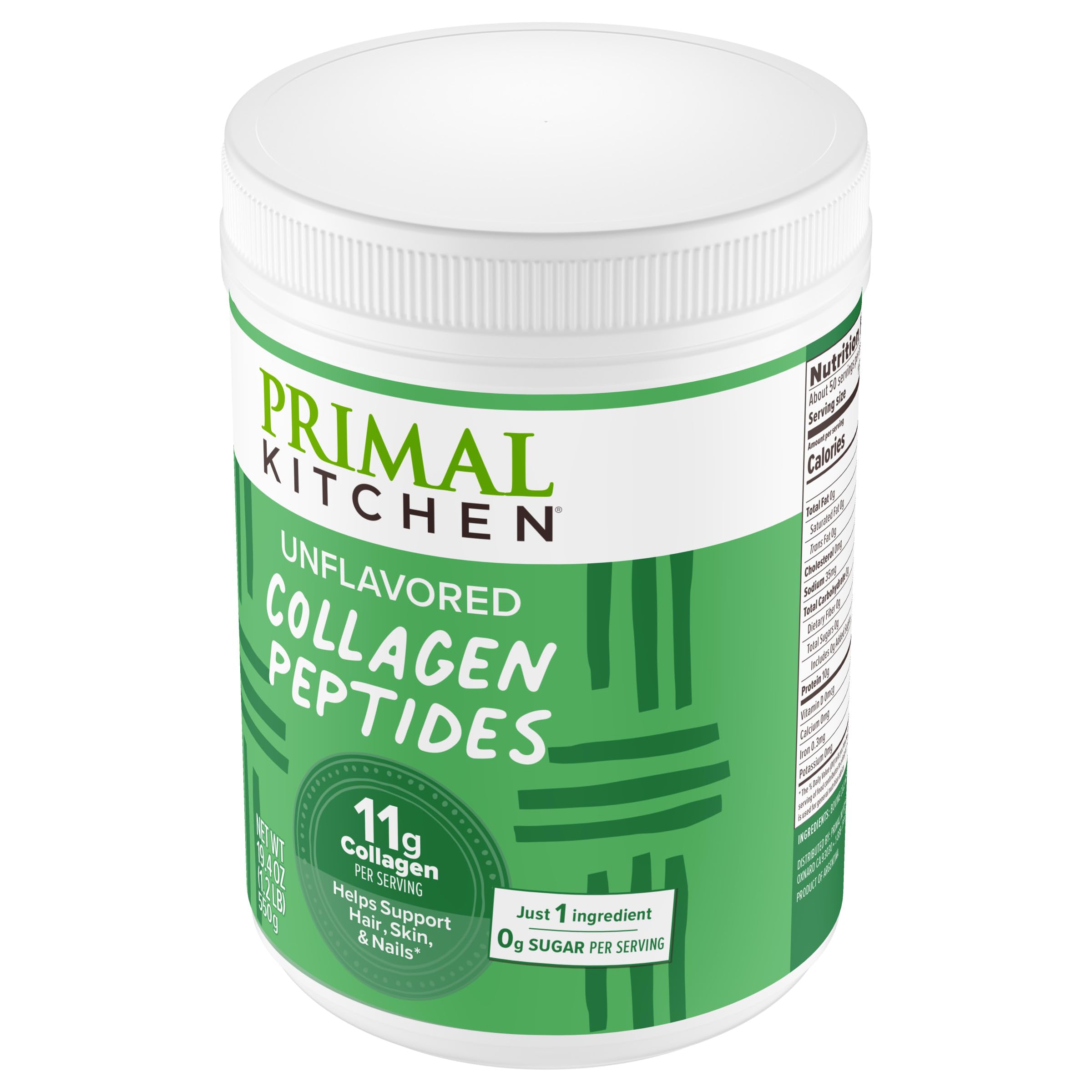 Primal Kitchen polvo integrado en avena, mejora la proteína del desayuno