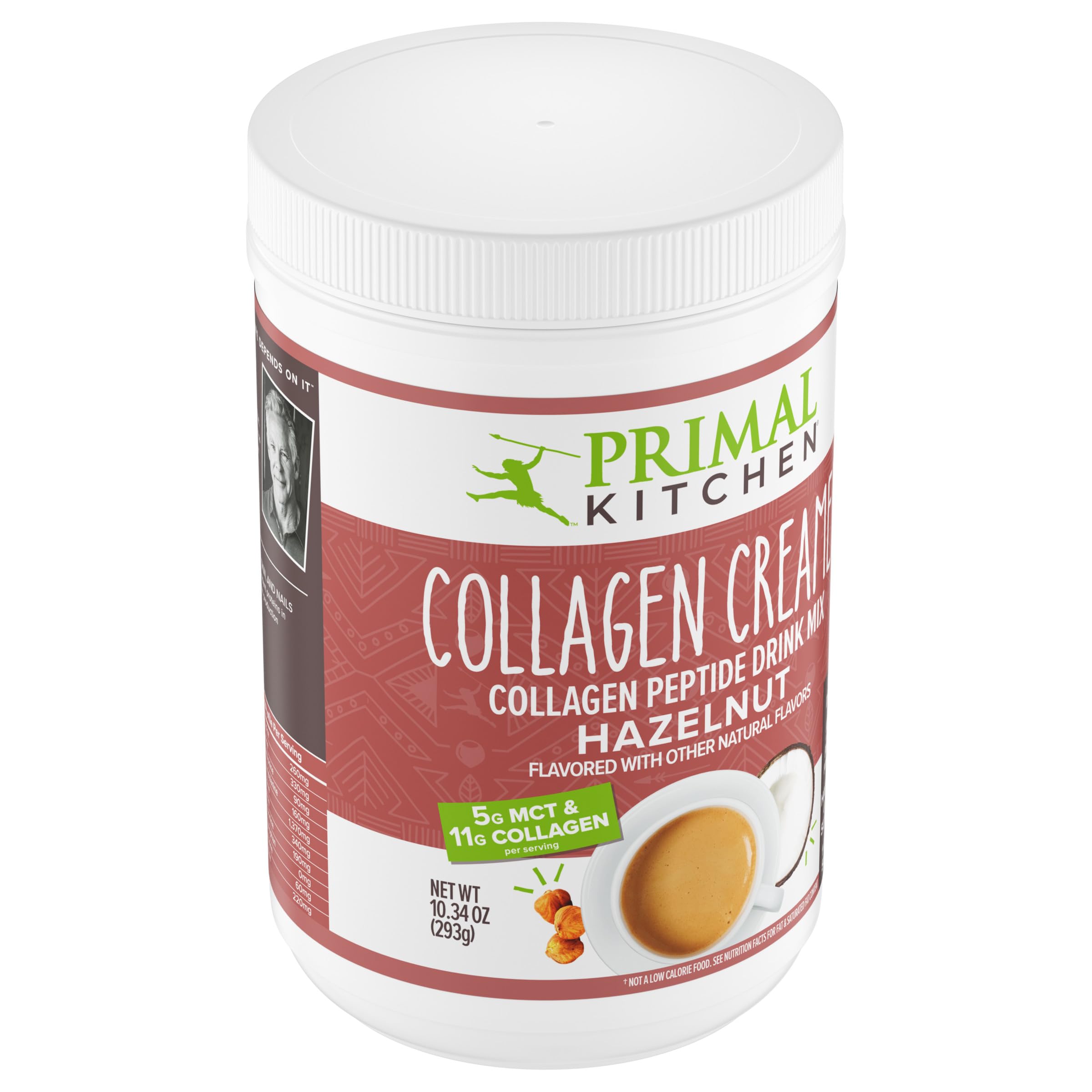 Primal Kitchen etiqueta nutricional mostrando 11 g de colágeno por porción