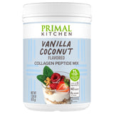 Primal Kitchen frente del envase mostrando etiqueta y sabor vainilla coco