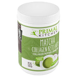 Primal Kitchen bote junto a regla para comparar tamaño real