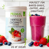 Primal Kitchen vaso frío con bebida de vainilla ideal para mañanas rápidas