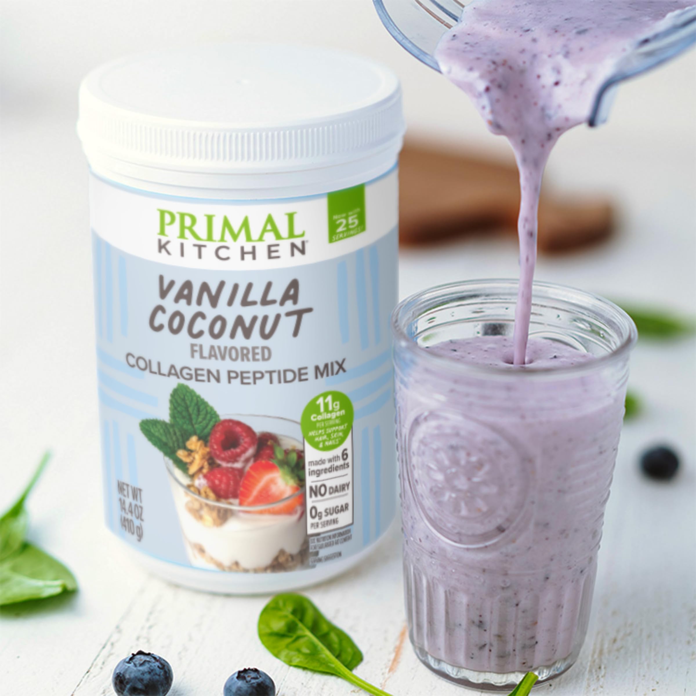 Primal Kitchen etiqueta nutricional legible con información de péptidos