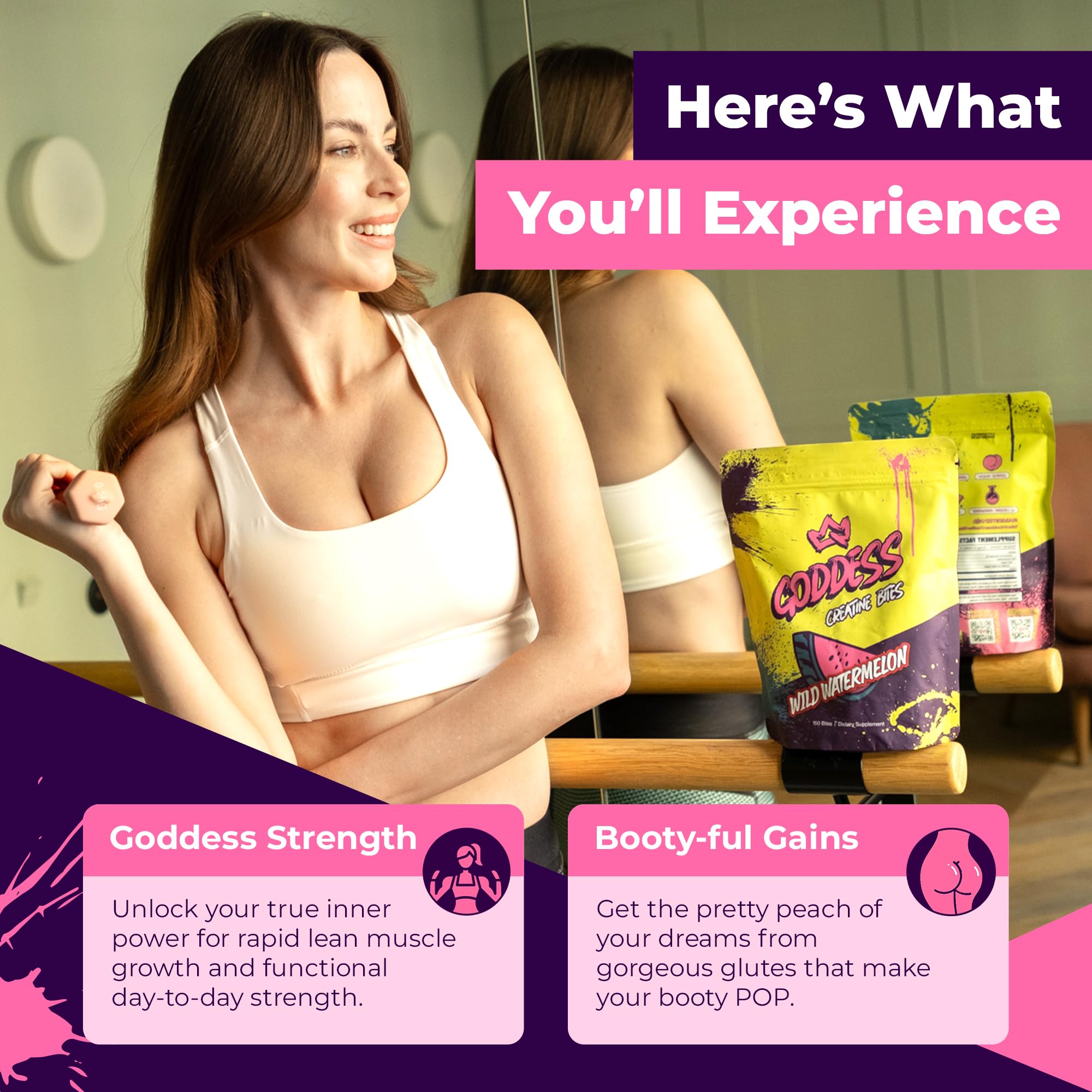 Primal Queen etiqueta con información nutricional y pureza Creapure