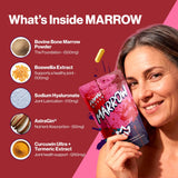 Primal Queen Marrow mujer activa tomando suplemento durante ejercicio diario