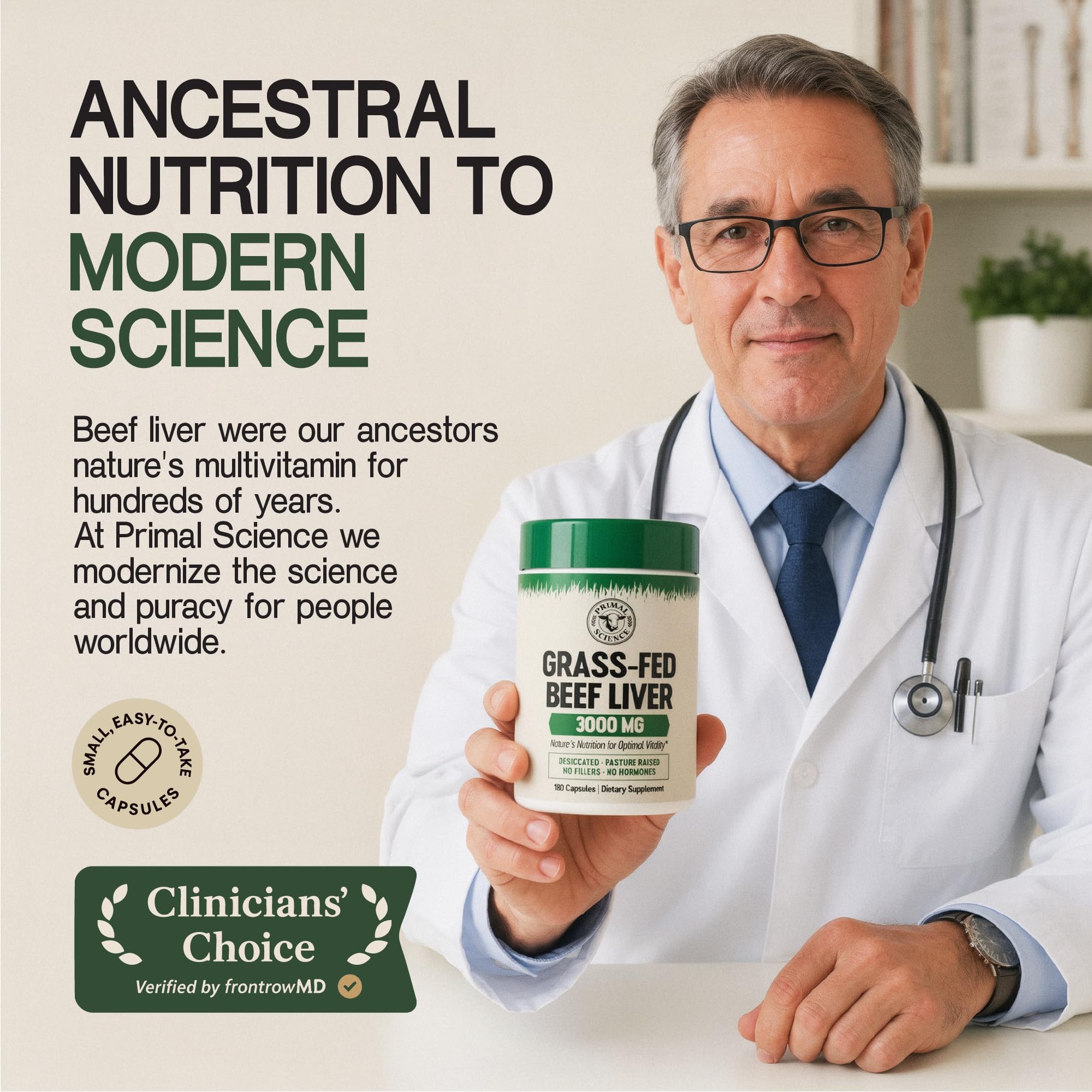 Primal Science cápsulas junto a una rutina matutina para energía natural