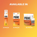 PRIME HYDRATION atleta en gimnasio bebiendo Glacier Orange durante entrenamiento