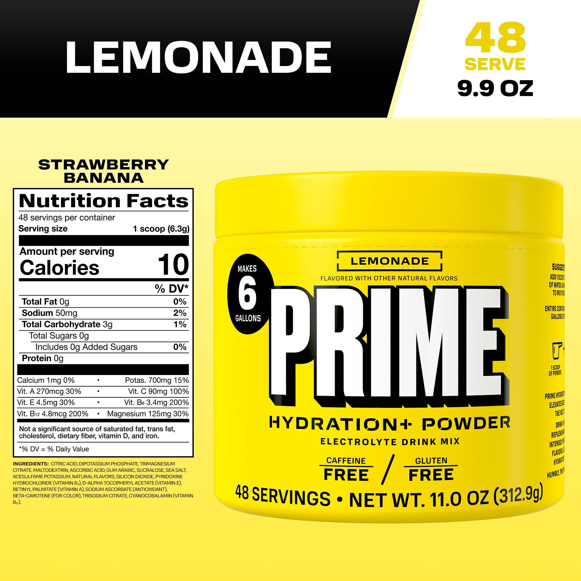 PRIME HYDRATION polvo textura cercana destaca mezcla rápida y disolución