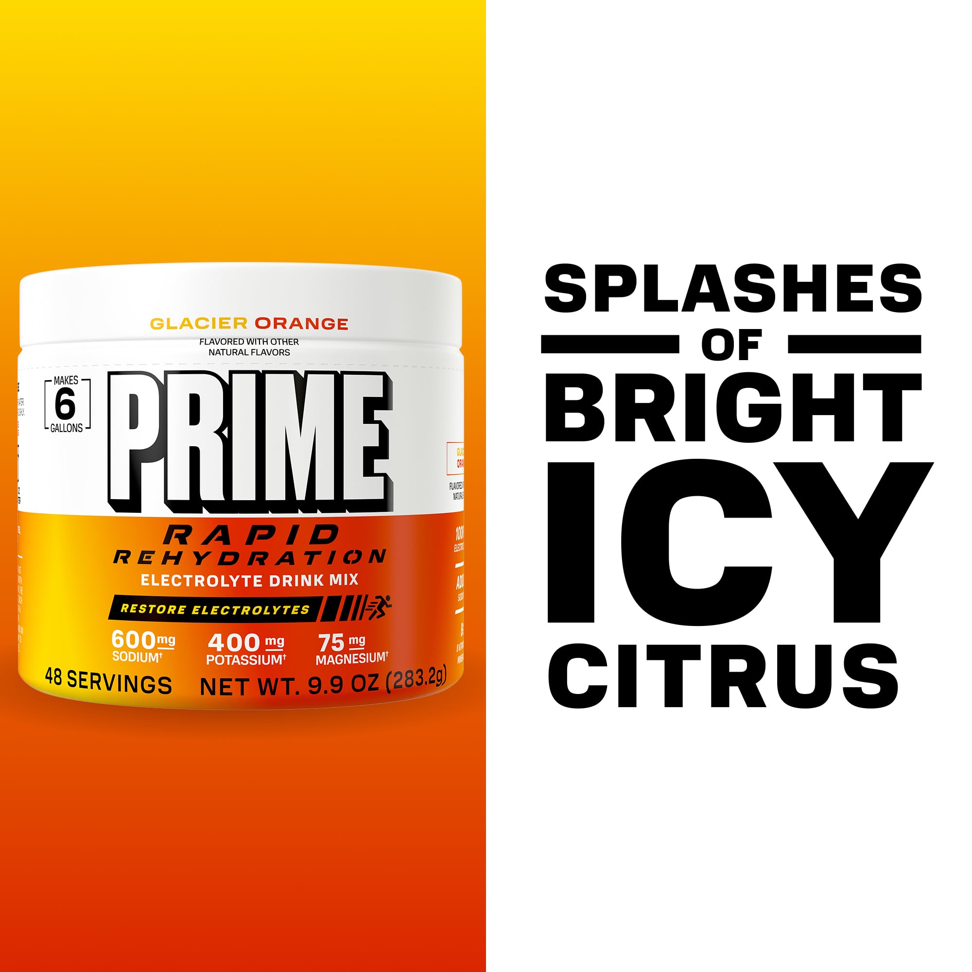 PRIME HYDRATION primer plano del polvo enfatizando mezcla fina y disolución rápida