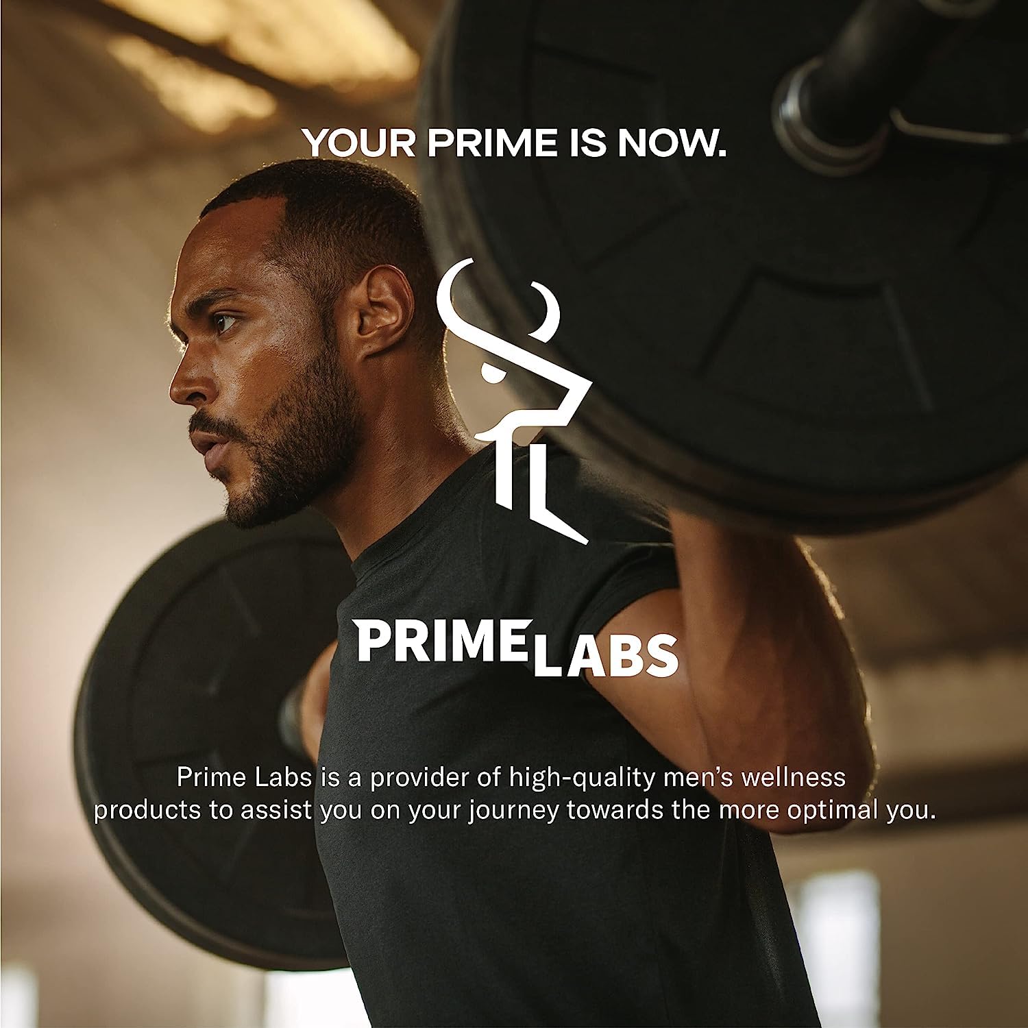 Prime Labs bote abierto mostrando cápsulas dentro para cantidad