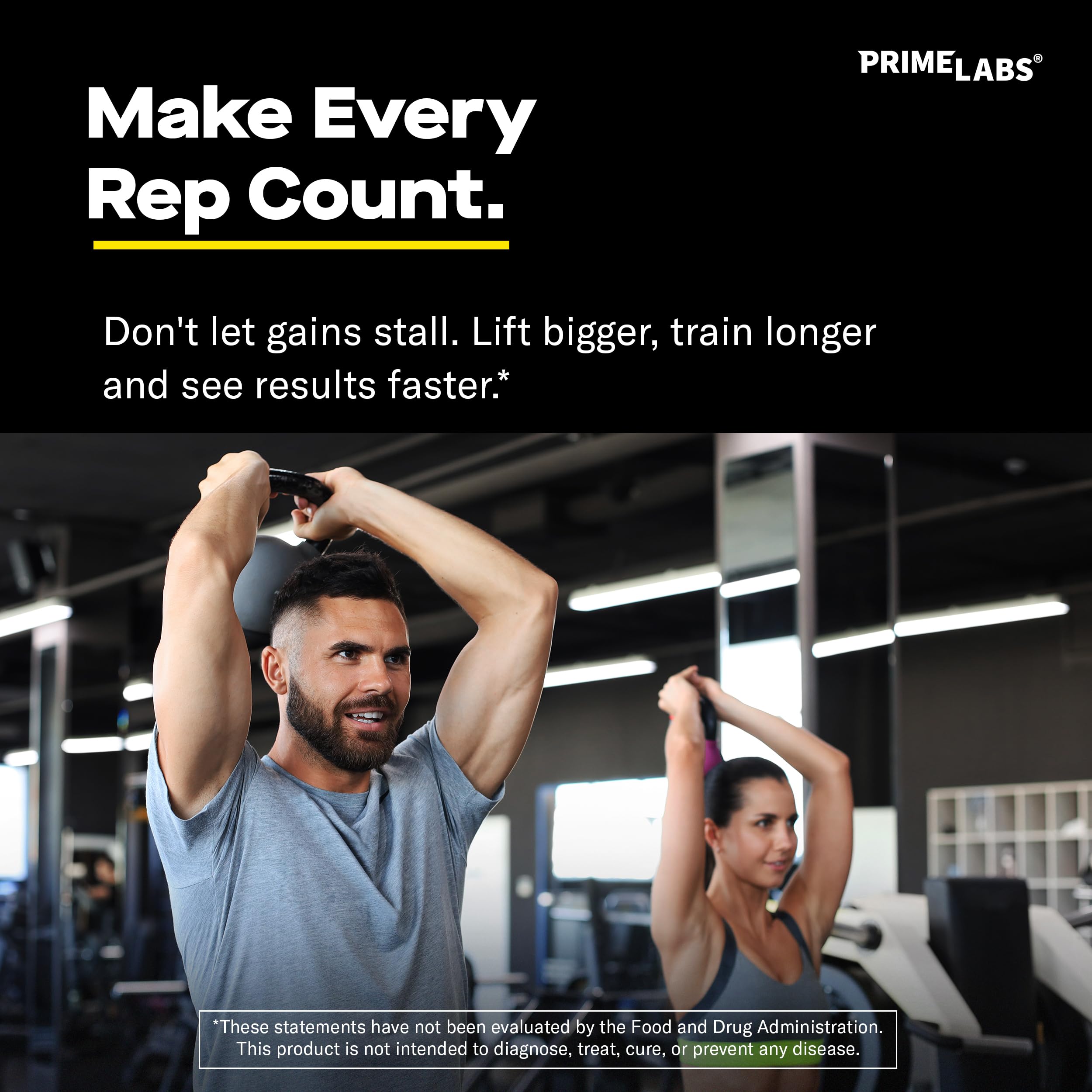 Prime Labs cápsulas junto a una regla para comparar tamaño