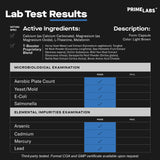 Prime Labs Night Duty ingredientes primarios mostrando mezcla botánica