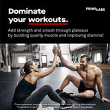 Prime Labs Prime Test envase abierto con capletas para ingesta fácil y rápida