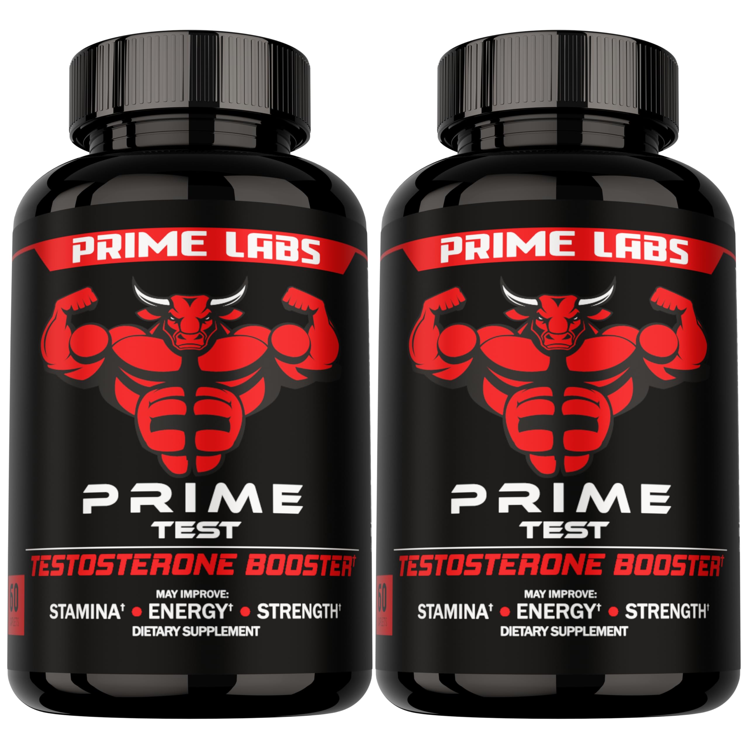 Prime Labs Prime Test frente del empaque mostrando suplemento y beneficio de confianza