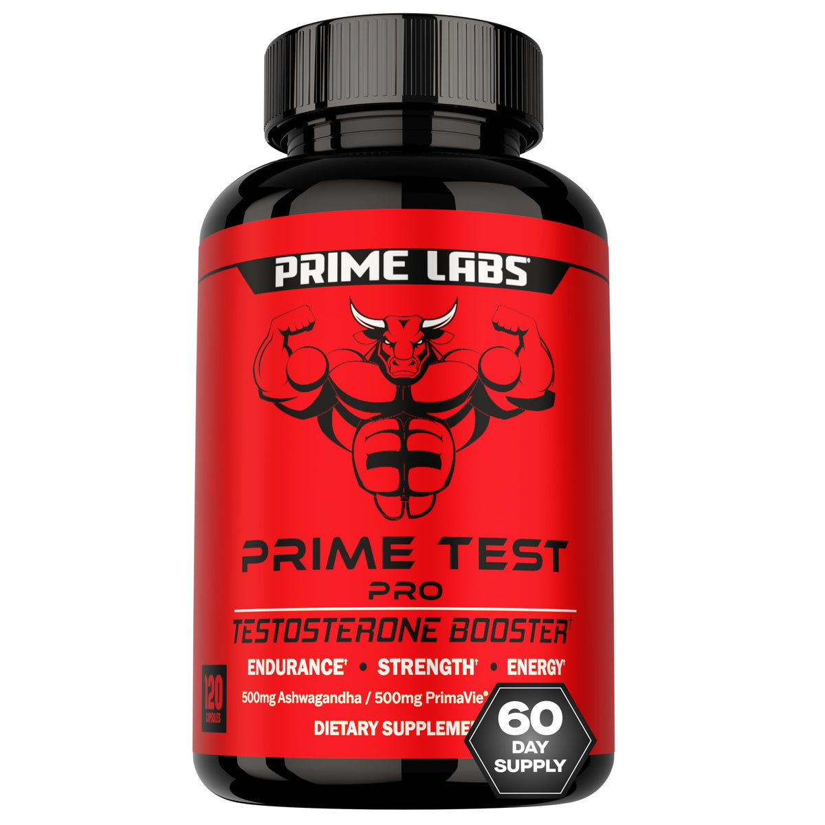 Prime Labs Prime Test Pro frontal mostrando envase y aporte de energía