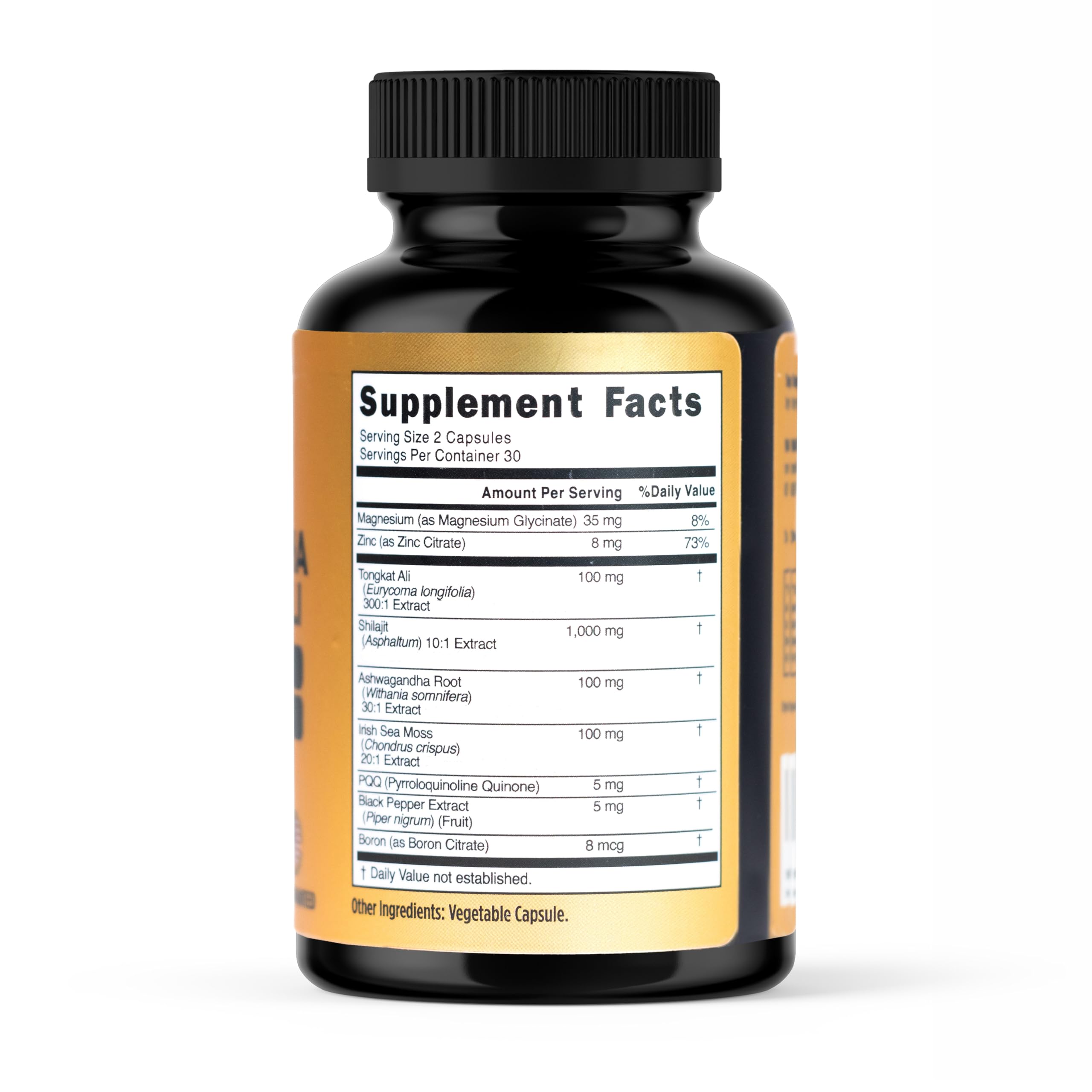 PRIME NATURAL etiqueta nutricional detallada con ingredientes clave