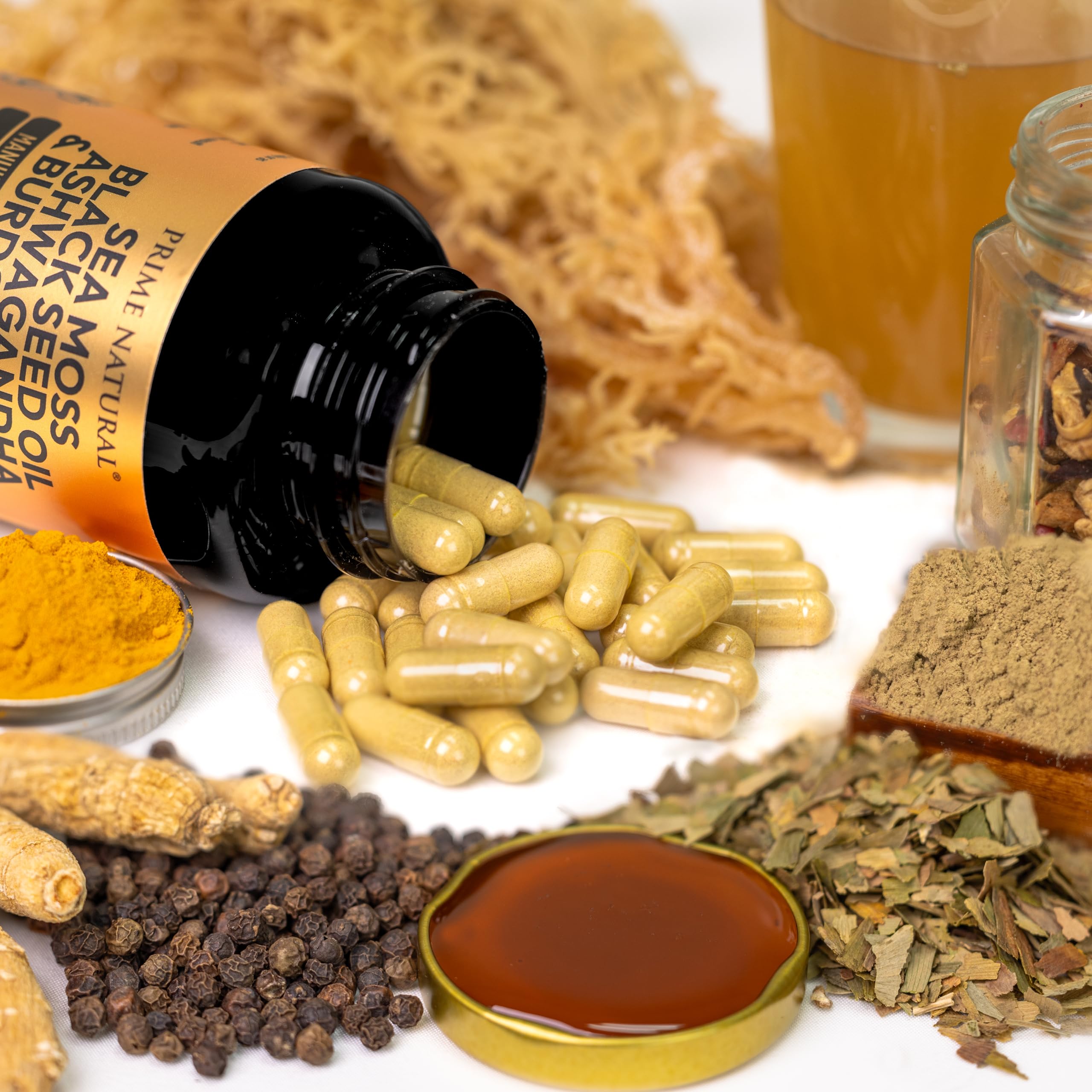 PRIME NATURAL etiqueta nutricional para revisar dosificación y contenido