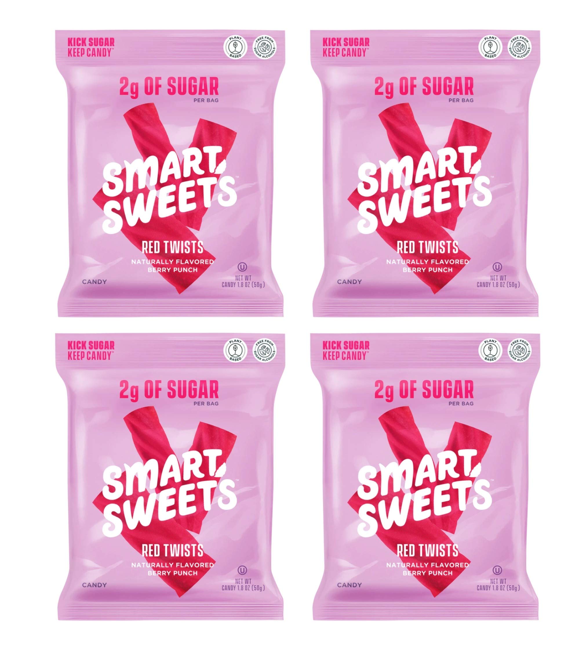 PRIME NUTRITION Smart Sweets empaque frontal muestra sabor rojo y ventaja baja azúcar