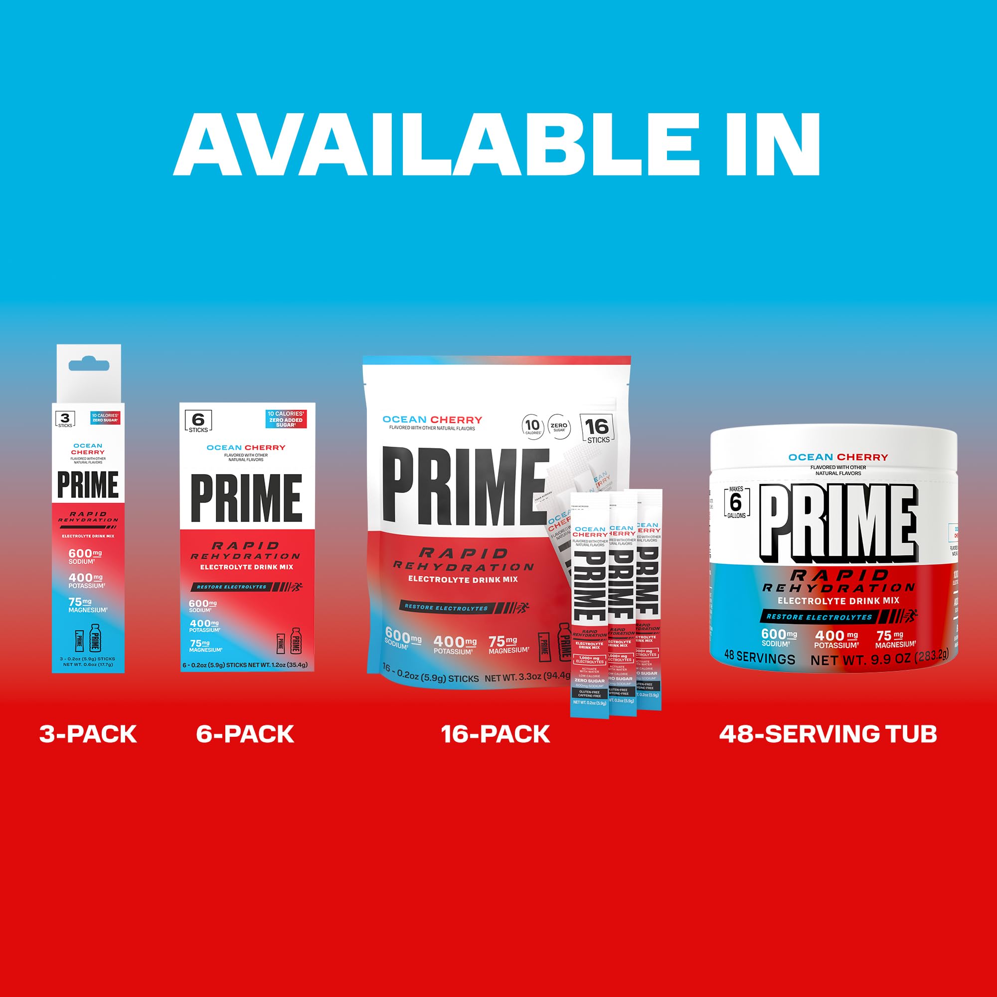 PRIME persona bebiendo Ocean Cherry tras entrenamiento para recuperar