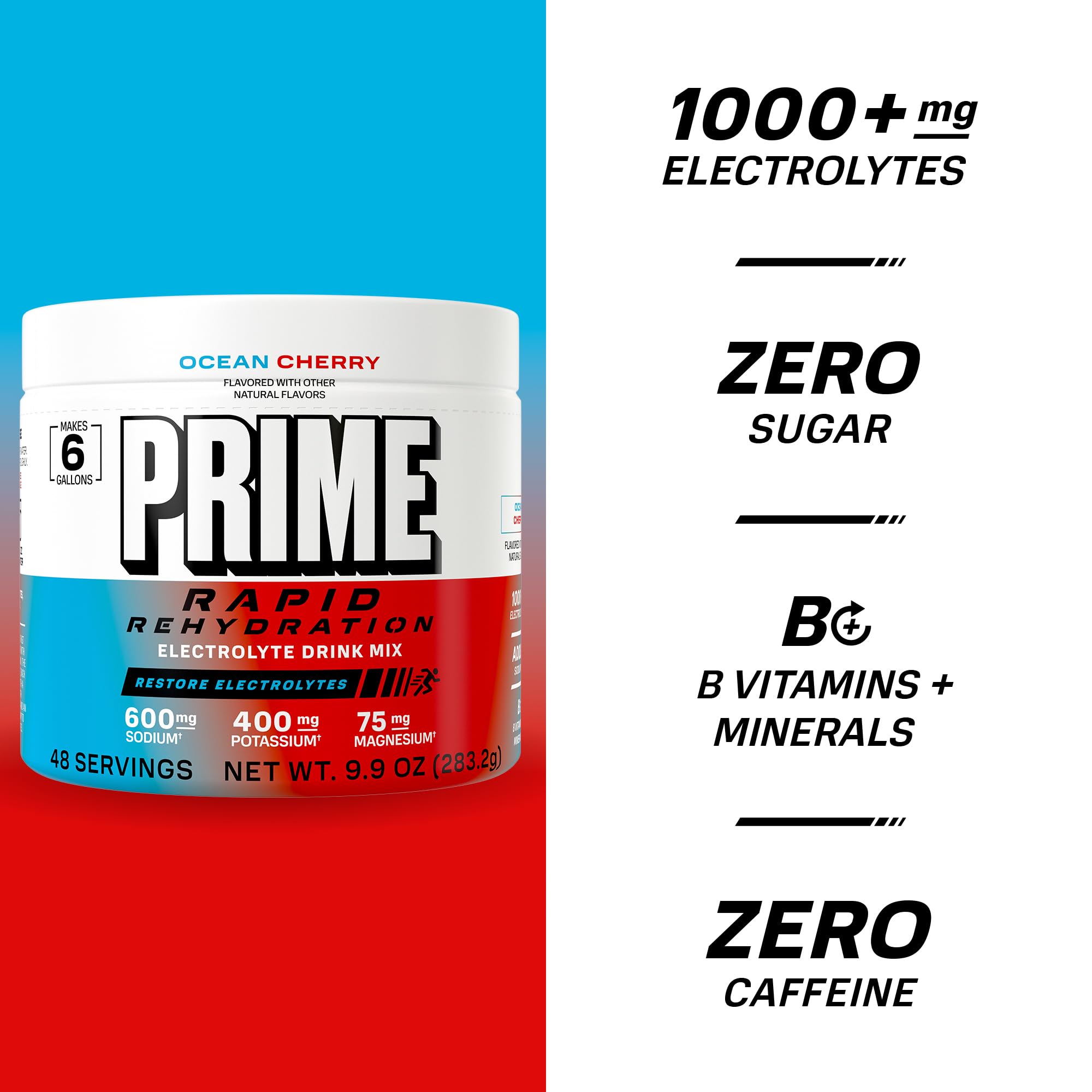 PRIME vaso preparado Ocean Cherry listos para beber tras mezclar