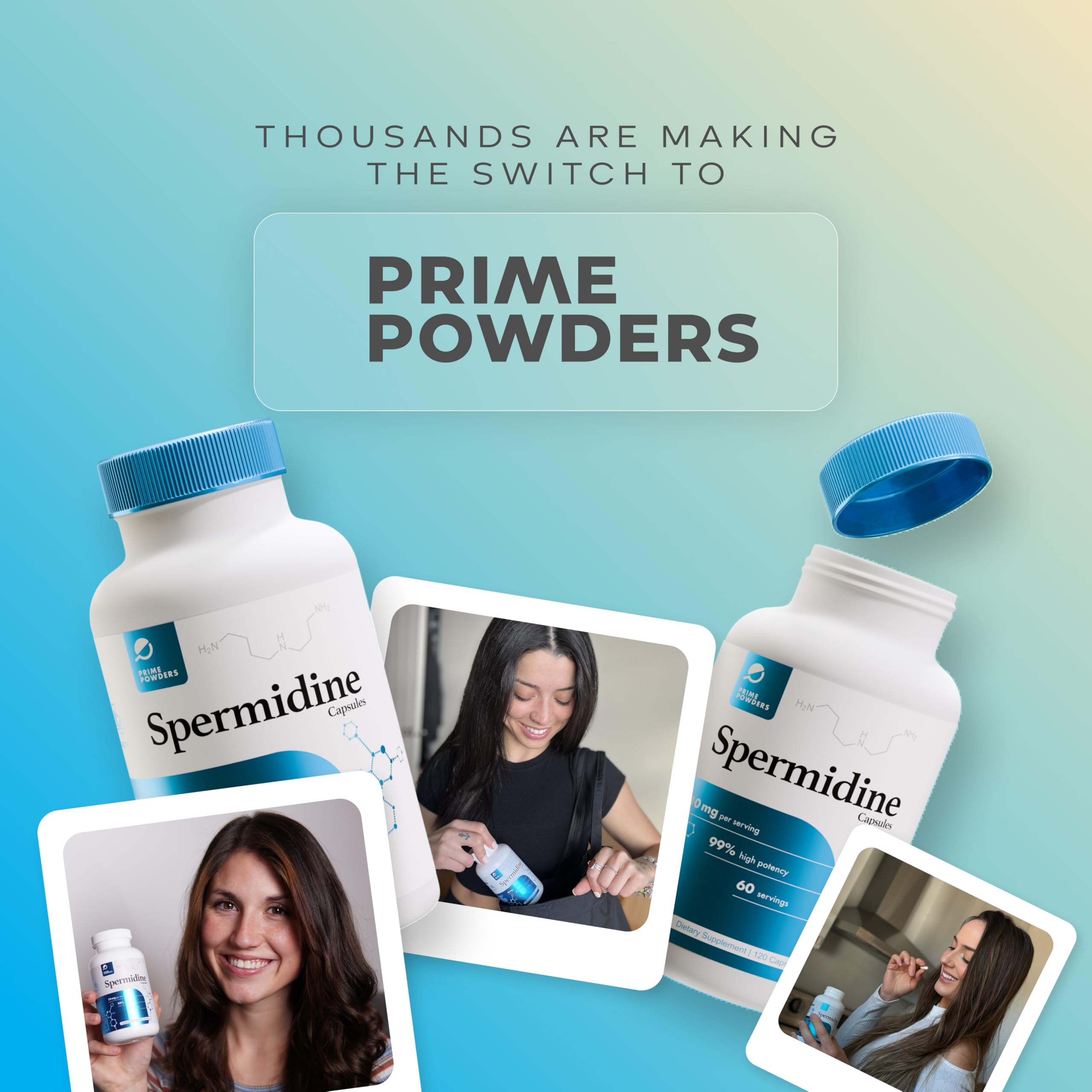 Prime Powders en escena lifestyle junto a elementos de bienestar diario