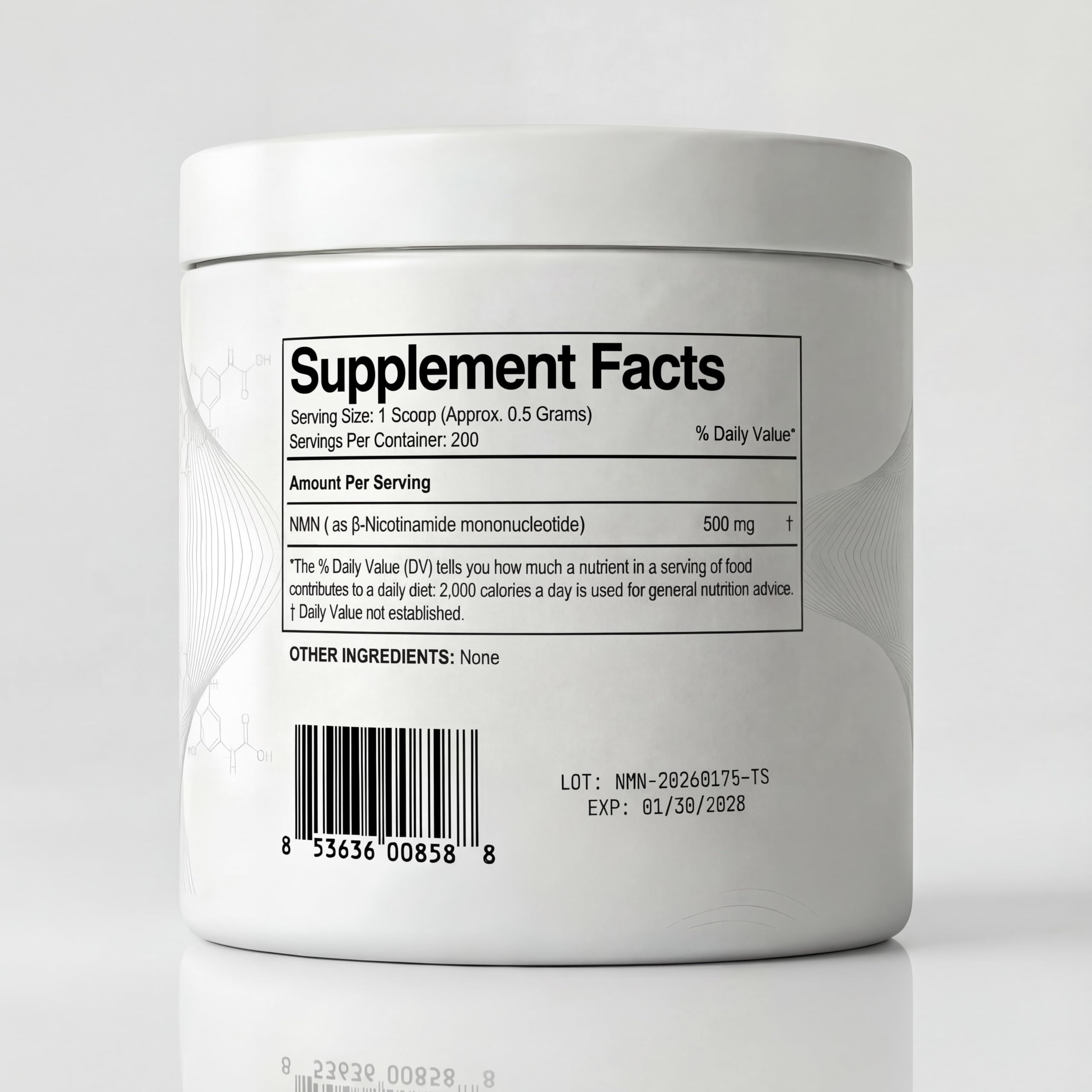 Prime Powders cucharita comparando tamaño de la dosis y concentración