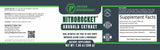 Primed Performance NitroRocket etiqueta con sellos de pruebas de terceros y calidad