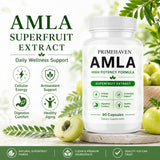 PRIMEHAVEN detalle de cápsulas de Amla para visualizar textura y calidad vegana
