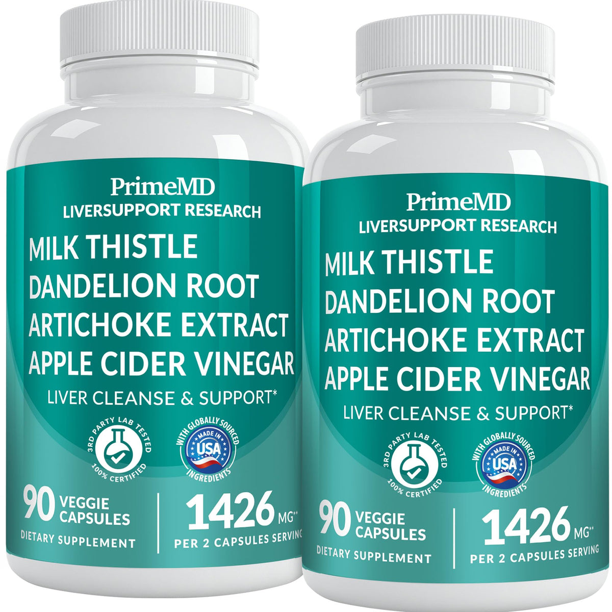 PrimeMD envase frontal mostrando 32-in-1 y beneficio de apoyo diario