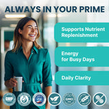 PrimeMD cápsula sostenida en mano para apreciar su tamaño y manejo