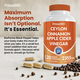 PrimeMD ingredientes crudos: canela Ceylán y cúrcuma visibles