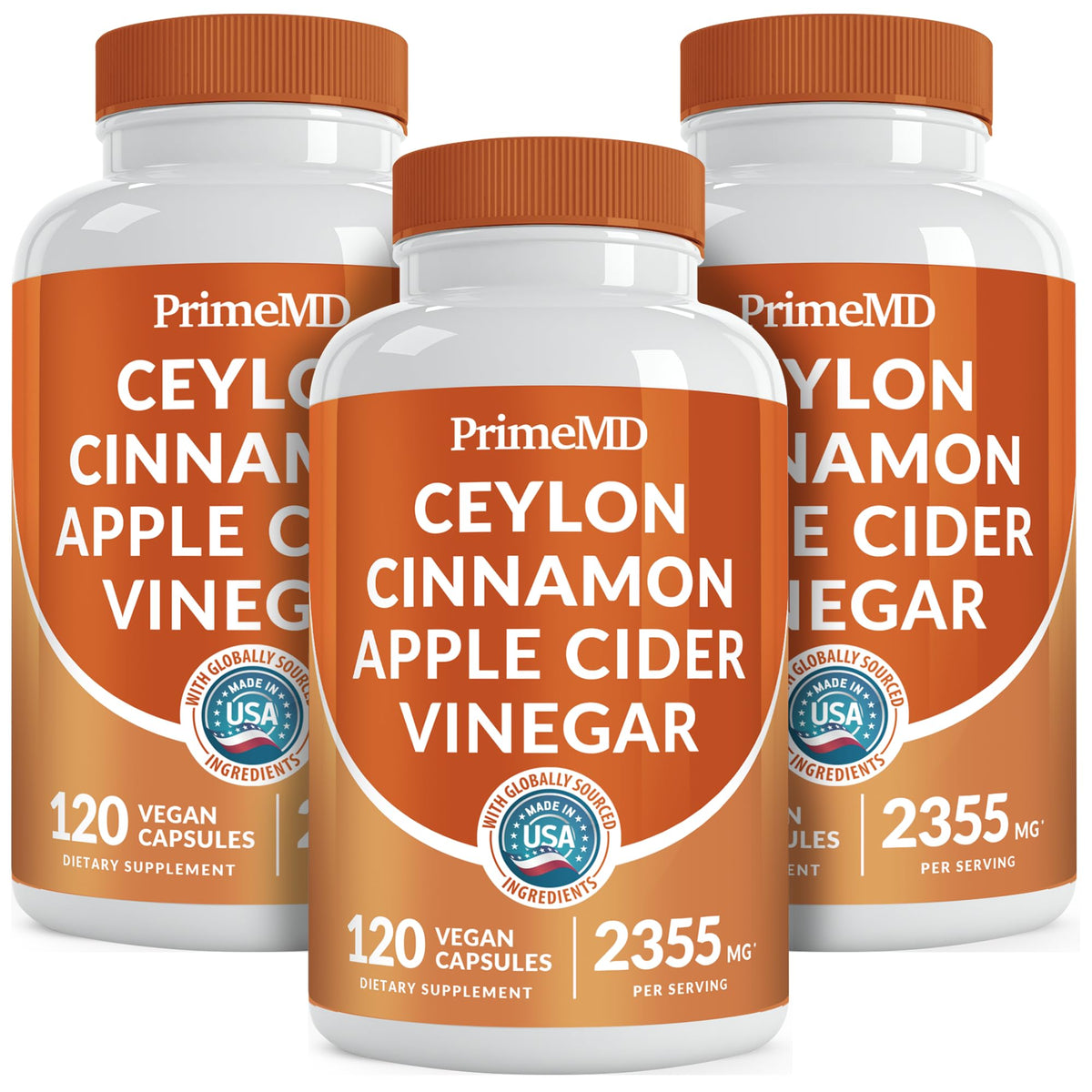 PrimeMD envase frontal con canela Ceylán, muestra conveniencia diaria