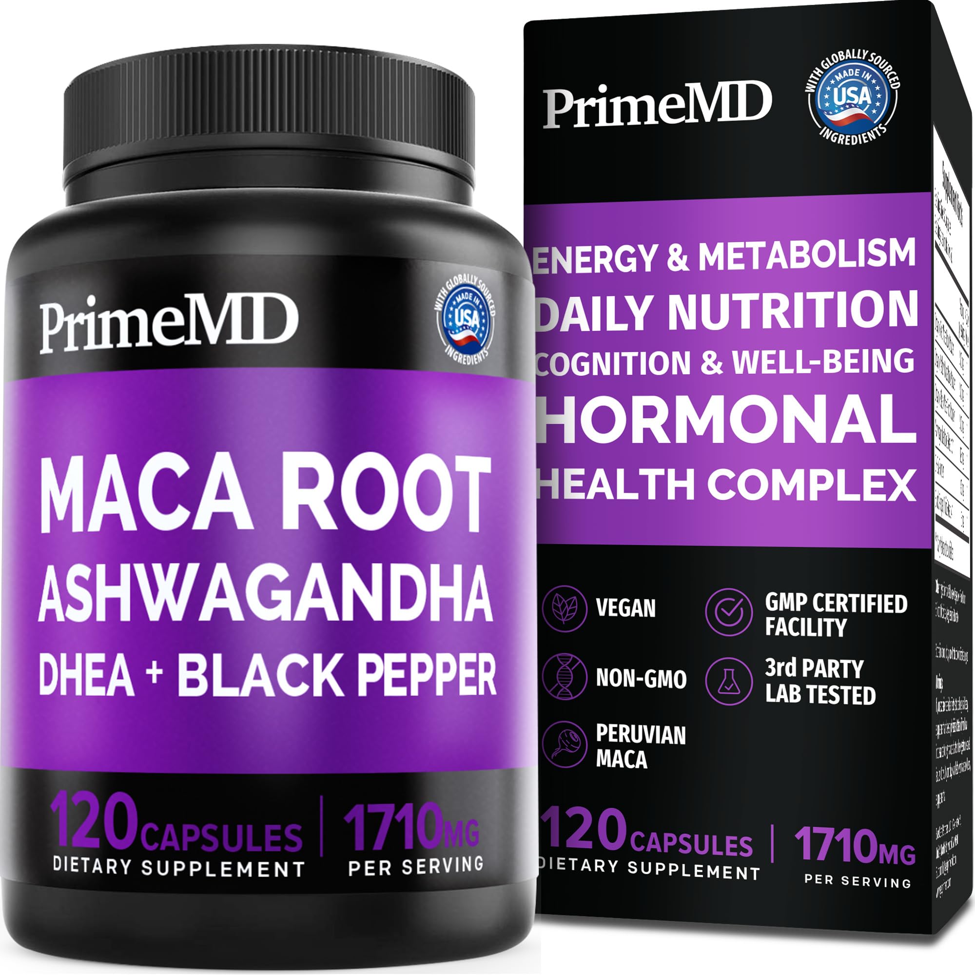 PrimeMD bote frontal mostrando etiqueta y beneficio de energía natural