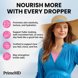PrimeMD usuario mezclando las gotas en agua para una toma cómoda y sabrosa