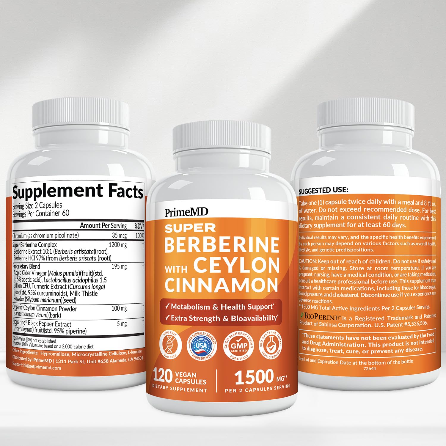 PrimeMD pack doble de dos frascos para suministro extendido