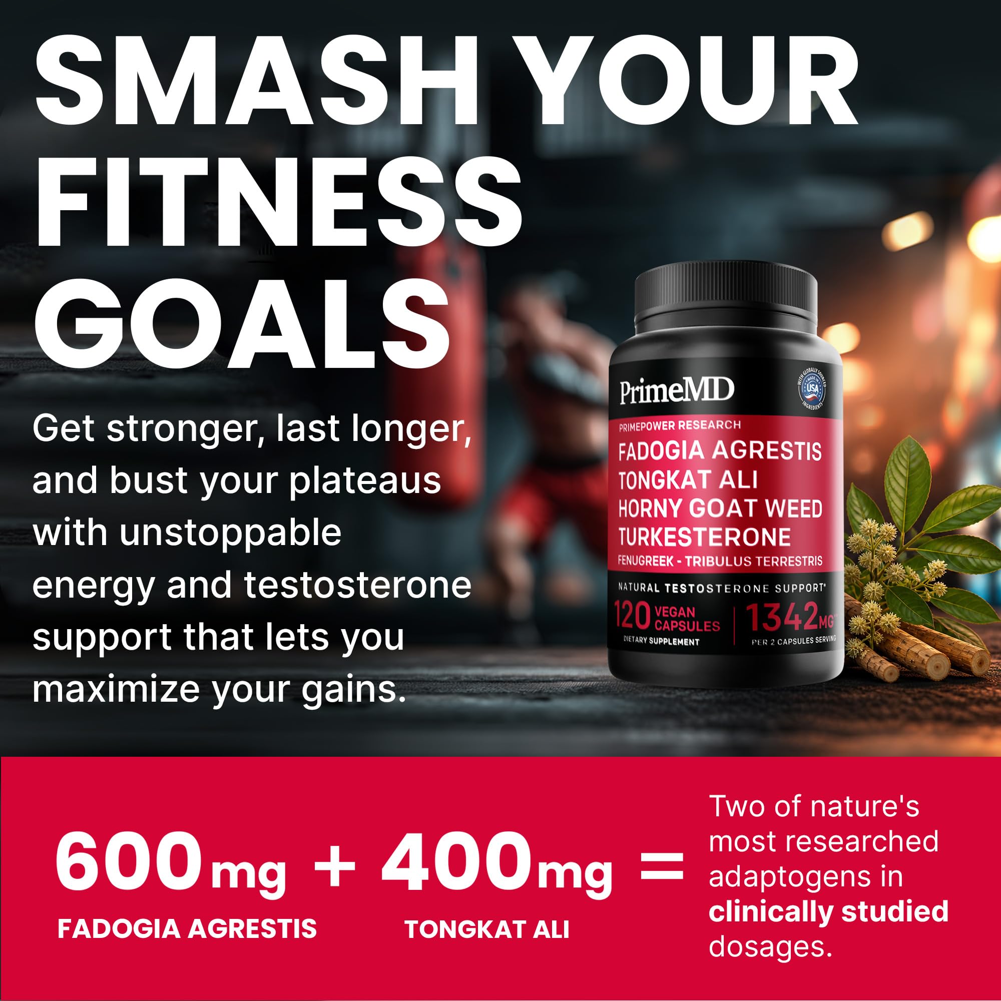 PrimeMD uso en gimnasio durante levantamiento para rendimiento y energía