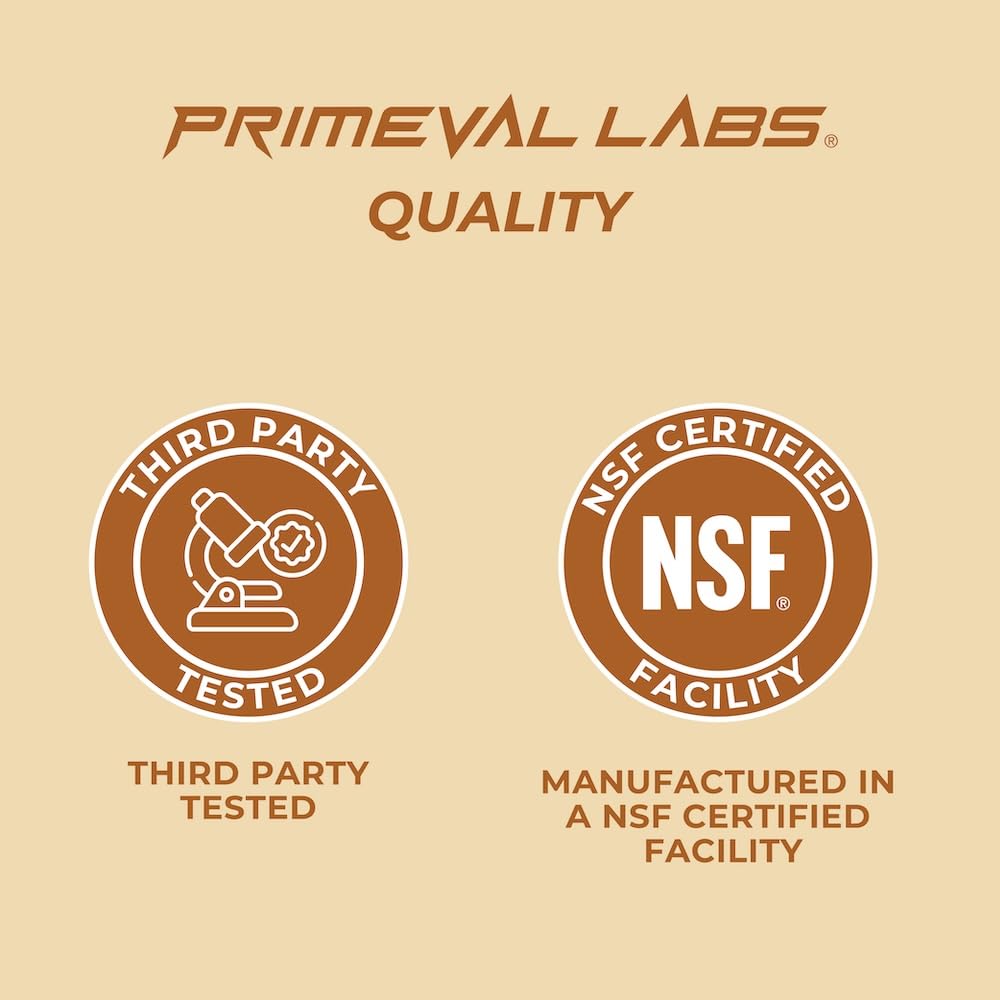 Primeval Labs bote junto a mano para comparar tamaño y durabilidad