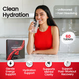 Primevia tableta efervescente en vaso generando hidrógeno y facilidad de uso