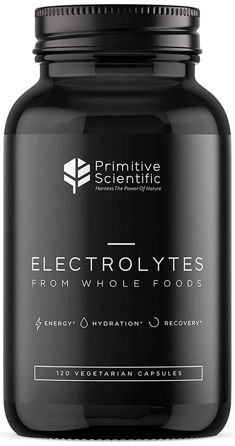 Primitive Scientific frontal del producto mostrando frasco y diseño, beneficio transporte cómodo