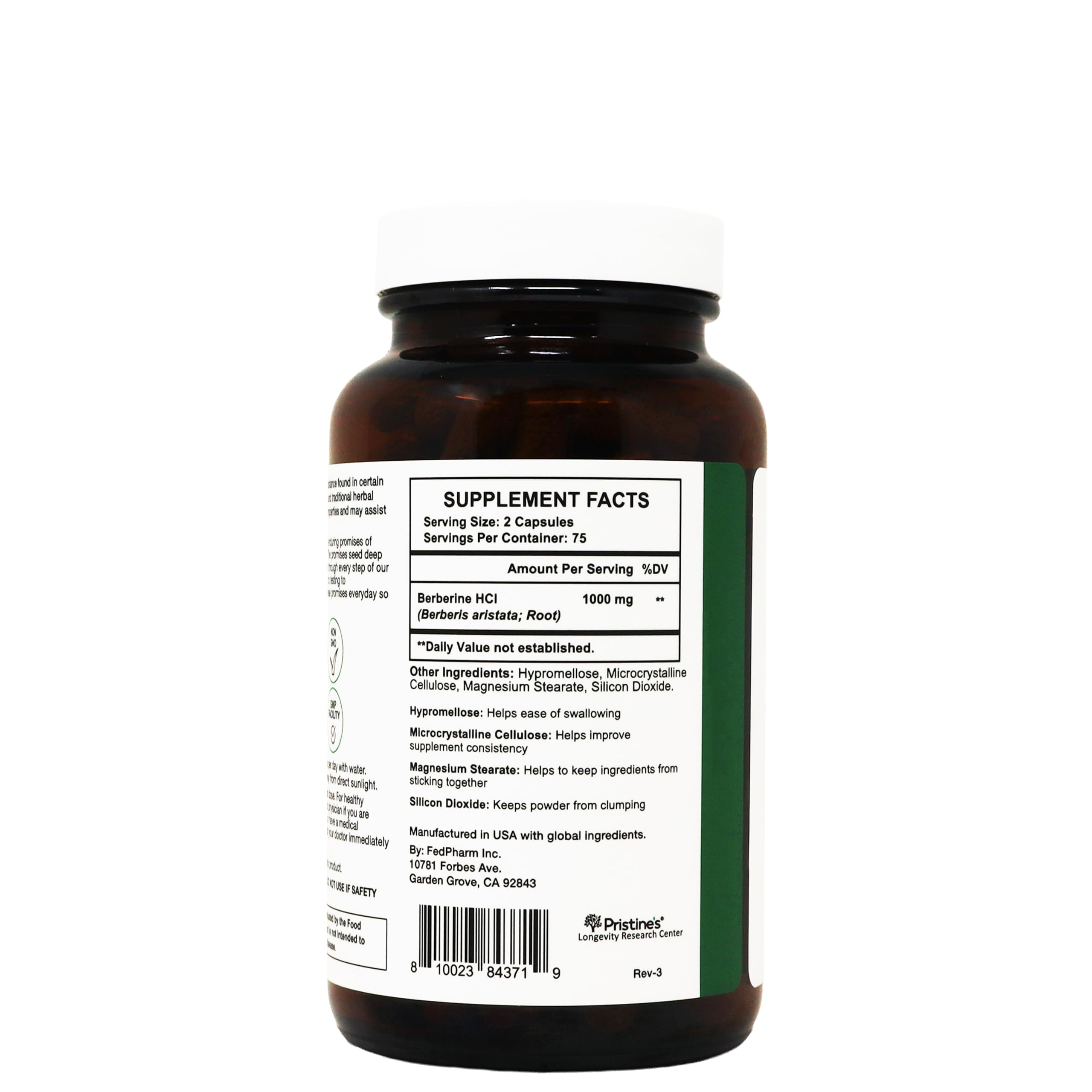 PRISTINE'S sello de laboratorio de terceros que aporta confianza