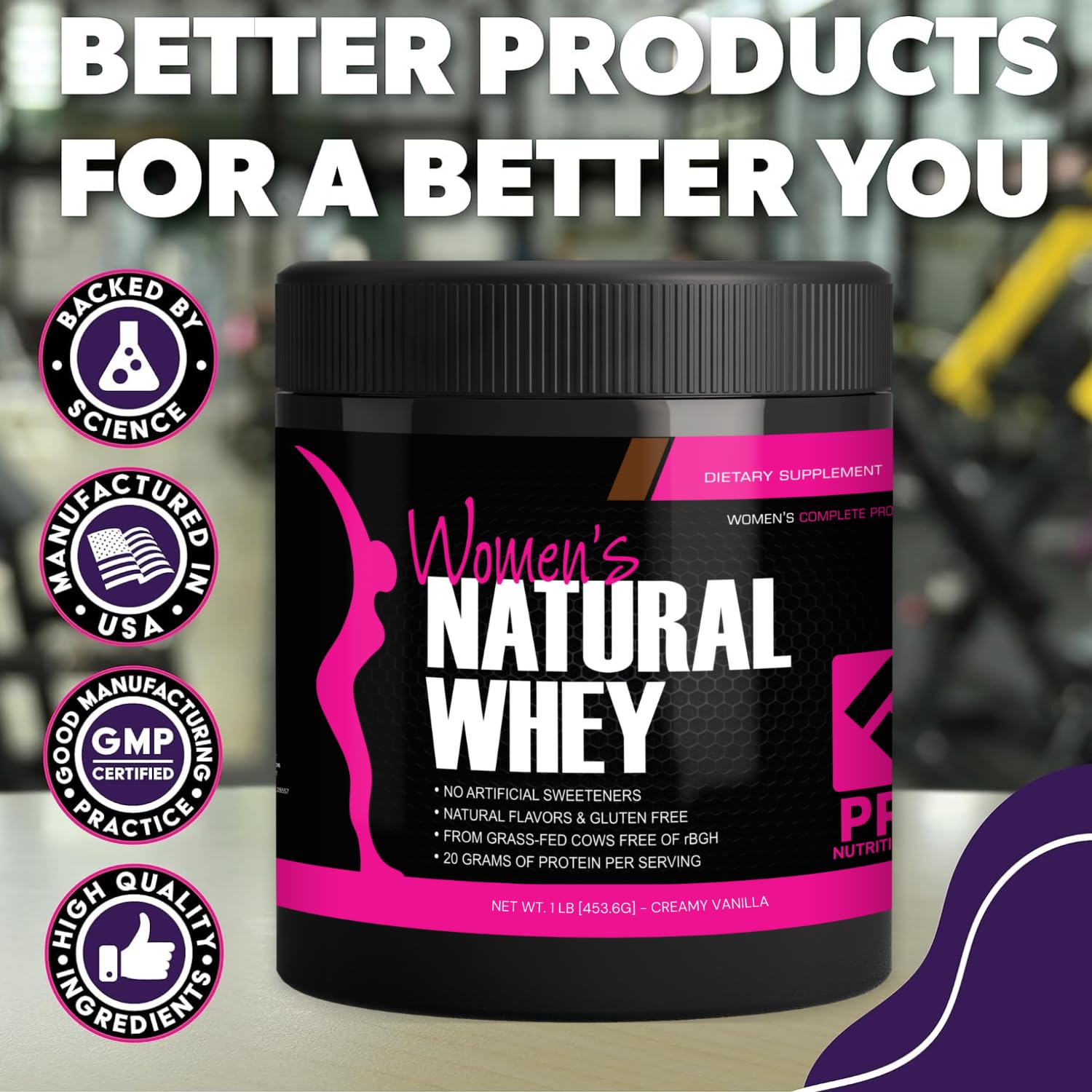PRO NUTRITION LABS batido cremoso en vaso, rápida recuperación y sabor agradable