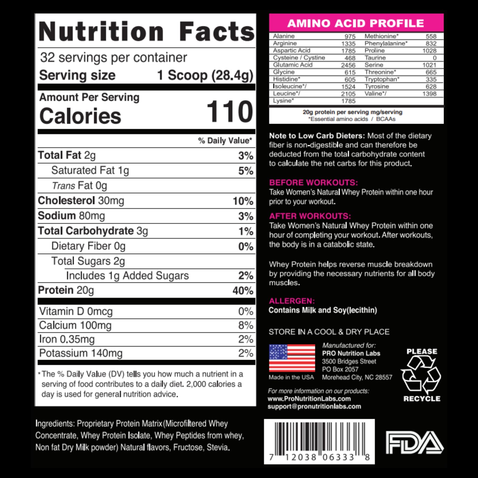 PRO NUTRITION LABS desayuno saludable con batido para control peso