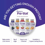Pro-Stat en mesa clínica-lifestyle, ambiente que sugiere uso en planes nutricionales