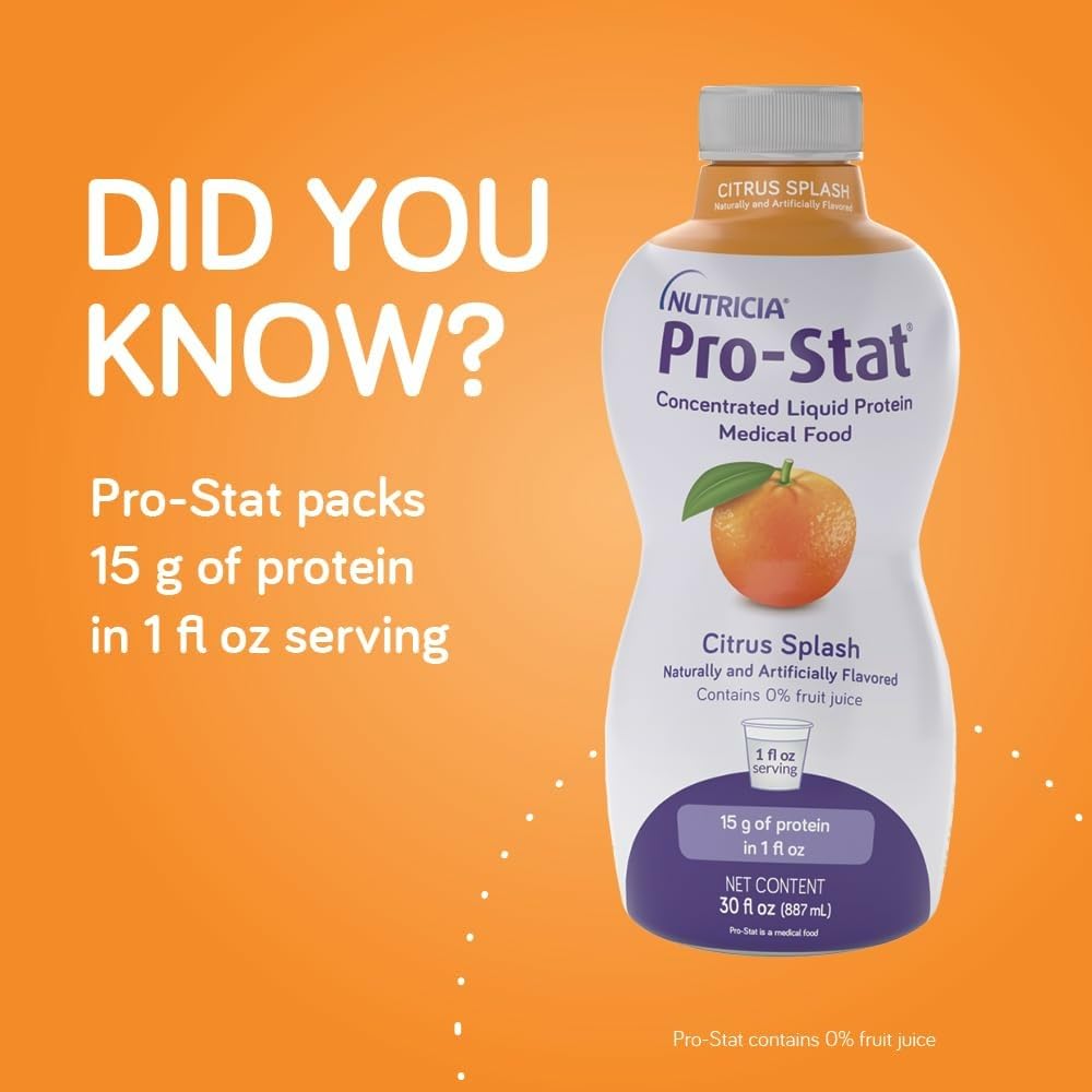 Pro-Stat mezclado en batido de frutas para aumentar proteína sin volumen