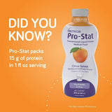 Pro-Stat mezclado en batido de frutas para aumentar proteína sin volumen