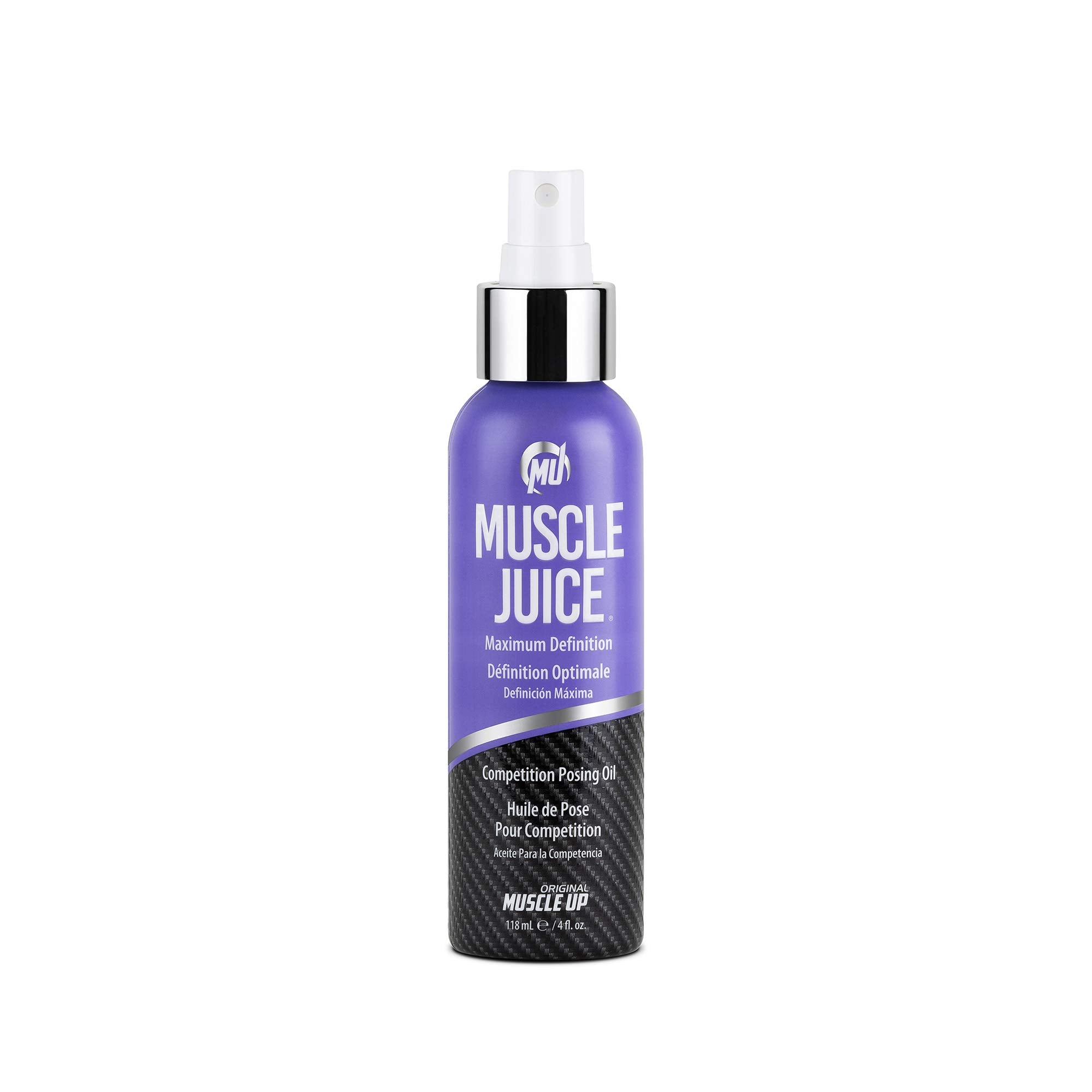 Pro Tan Muscle Juice vista frontal del envase mostrando etiquetado profesional y facilidad de aplicación