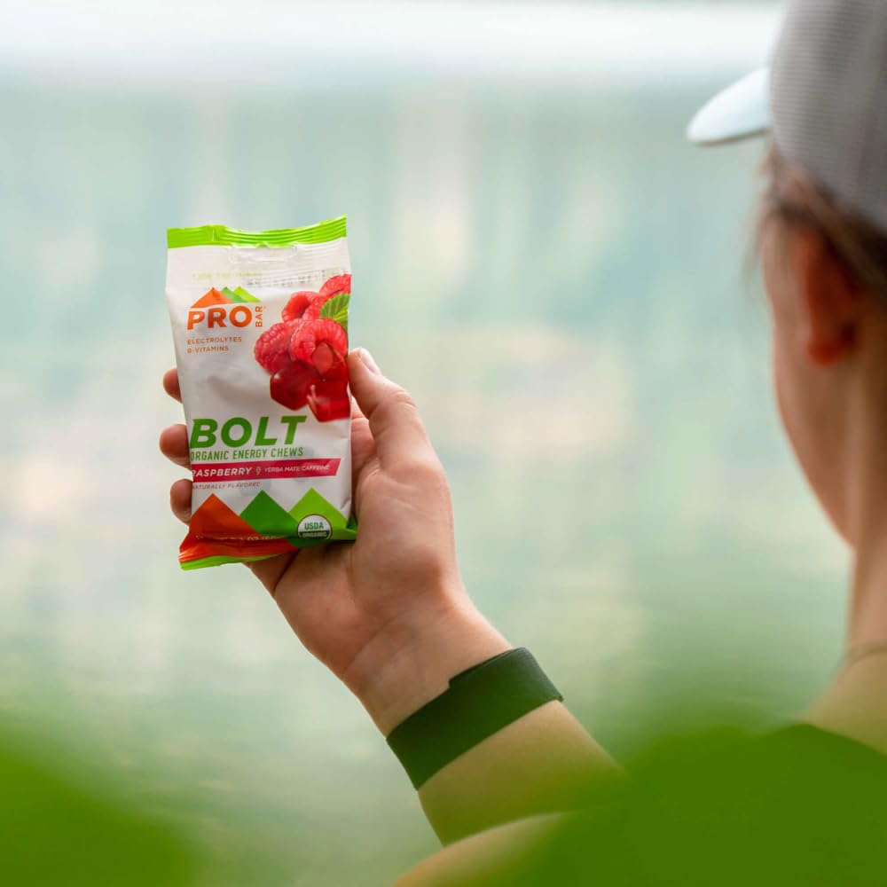 PROBAR porción de una gomita en mano lista para consumir en entrenamiento